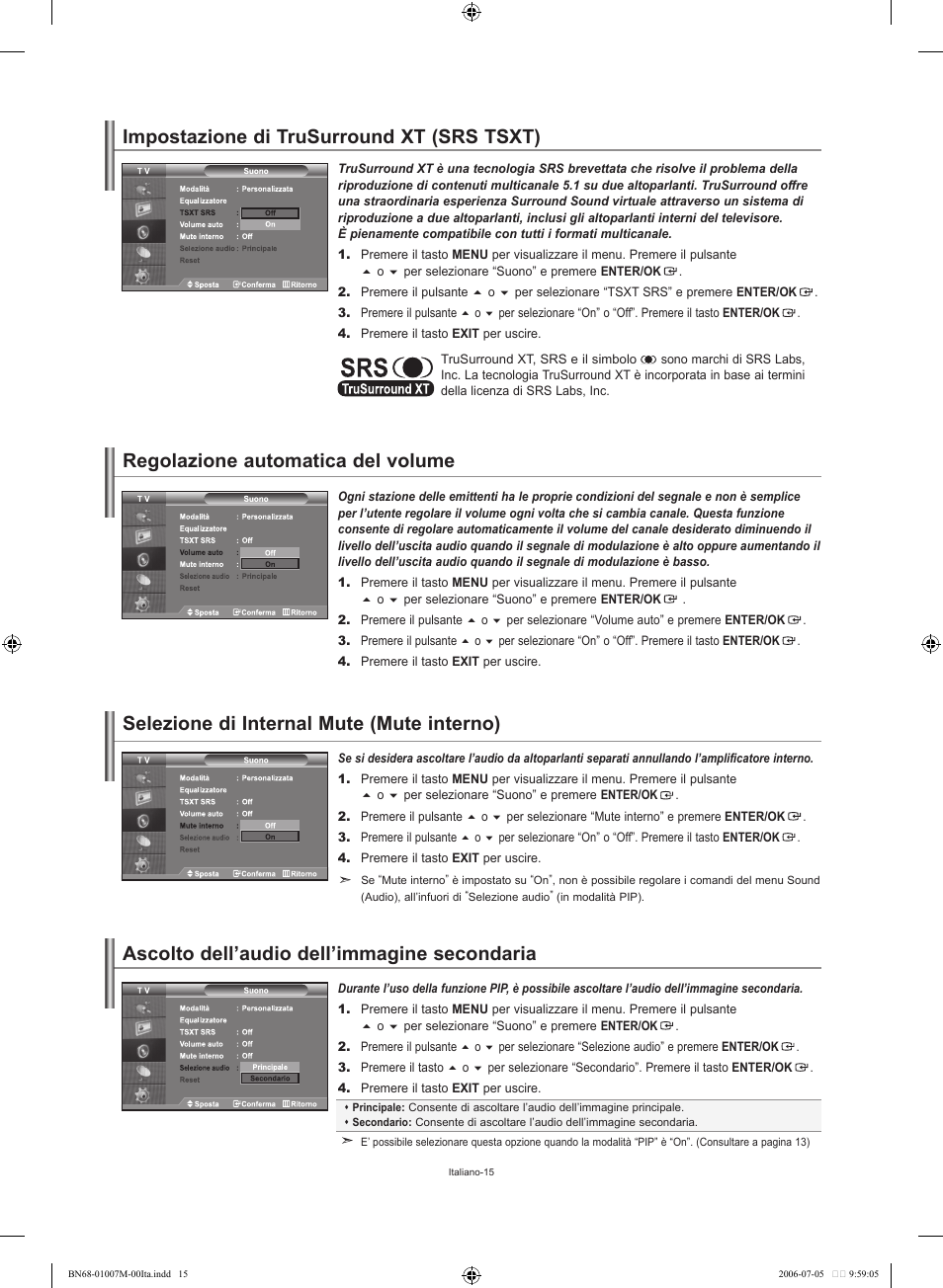 Samsung LE32S74BD User Manual | Page 57 / 125