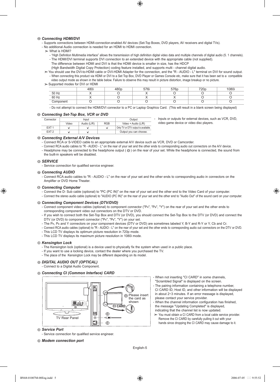 Samsung LE32S74BD User Manual | Page 7 / 125