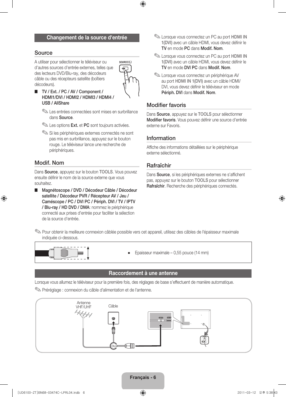 Samsung UE55D6100SP User Manual | Page 48 / 86