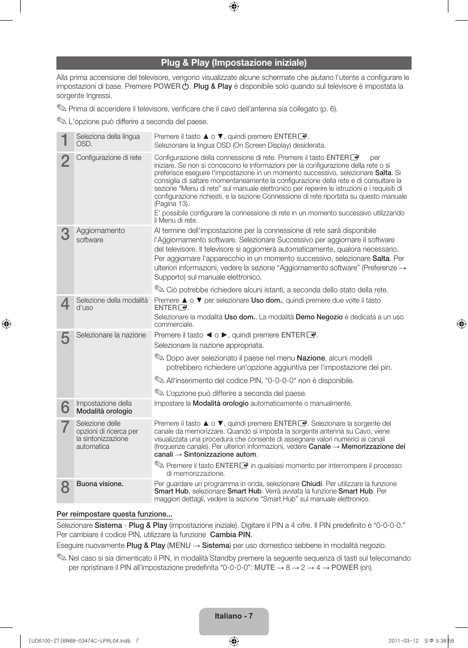 Samsung UE55D6100SP User Manual | Page 71 / 86