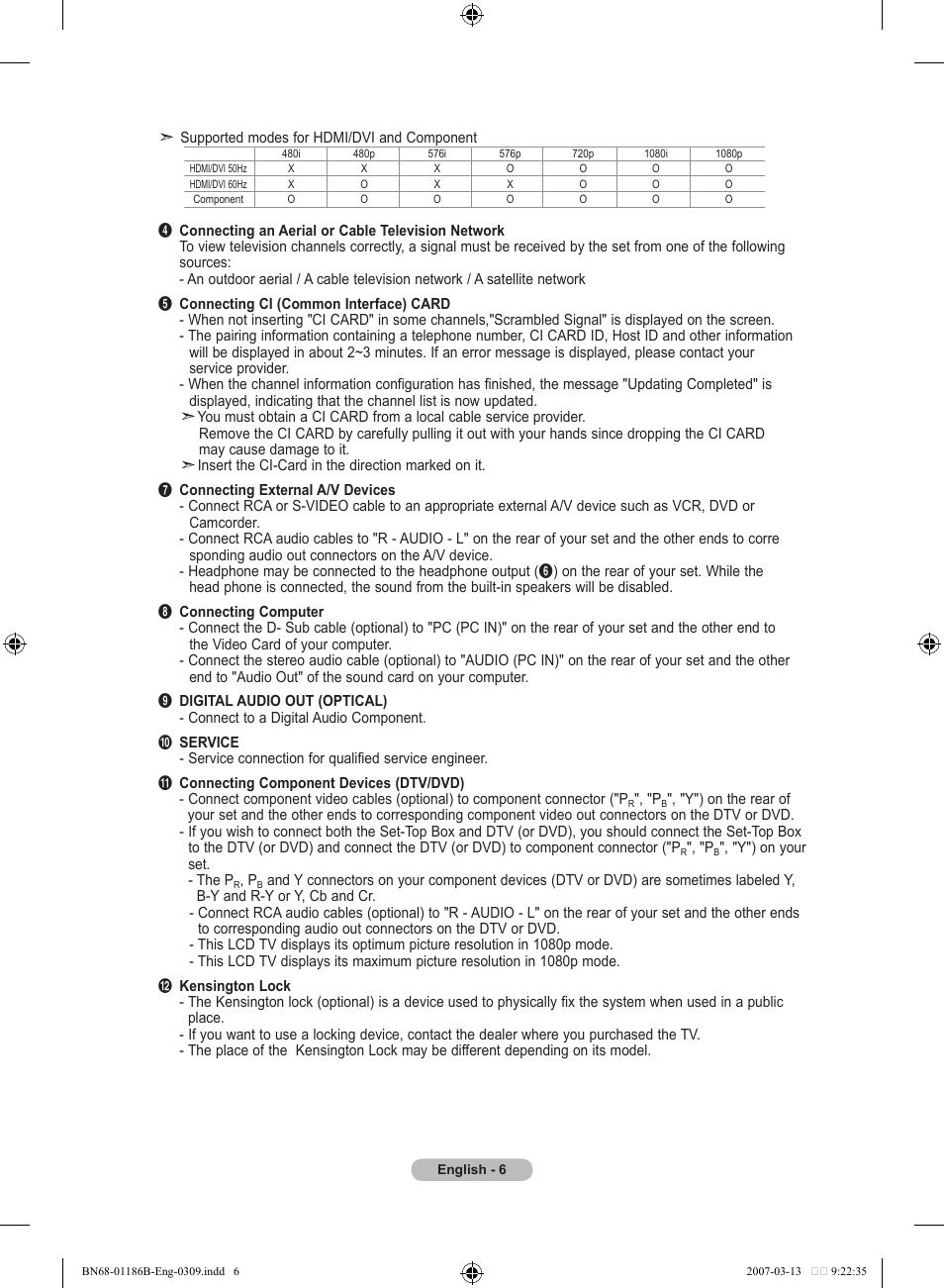 Samsung LE52M87BD User Manual | Page 8 / 498