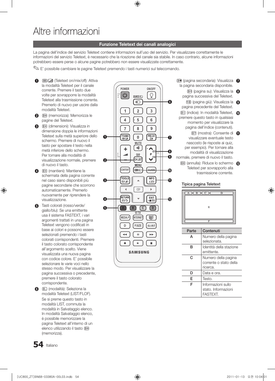 Altre informazioni | Samsung UE40S800XP User Manual | Page 118 / 192