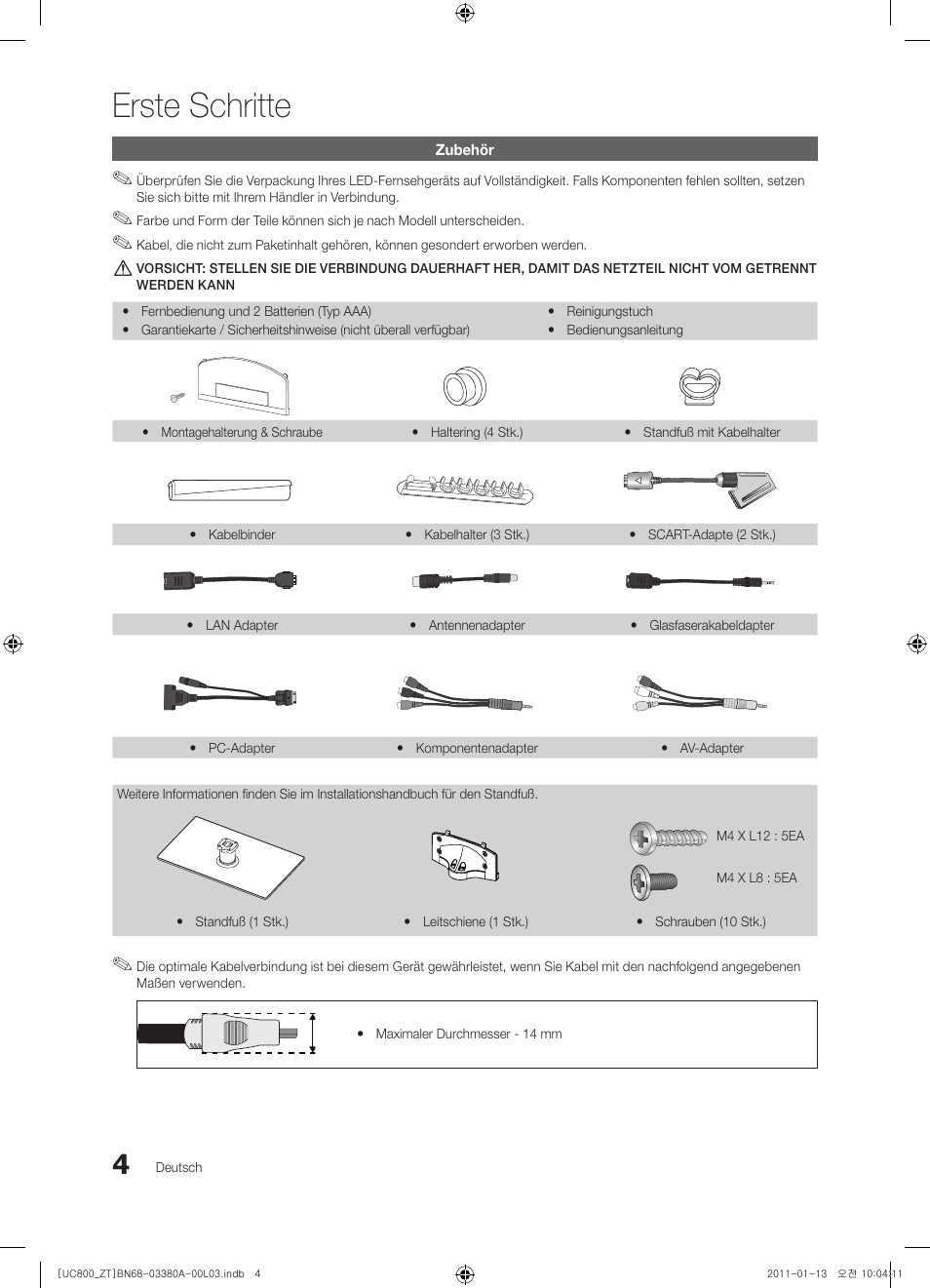 Erste schritte | Samsung UE40S800XP User Manual | Page 132 / 192