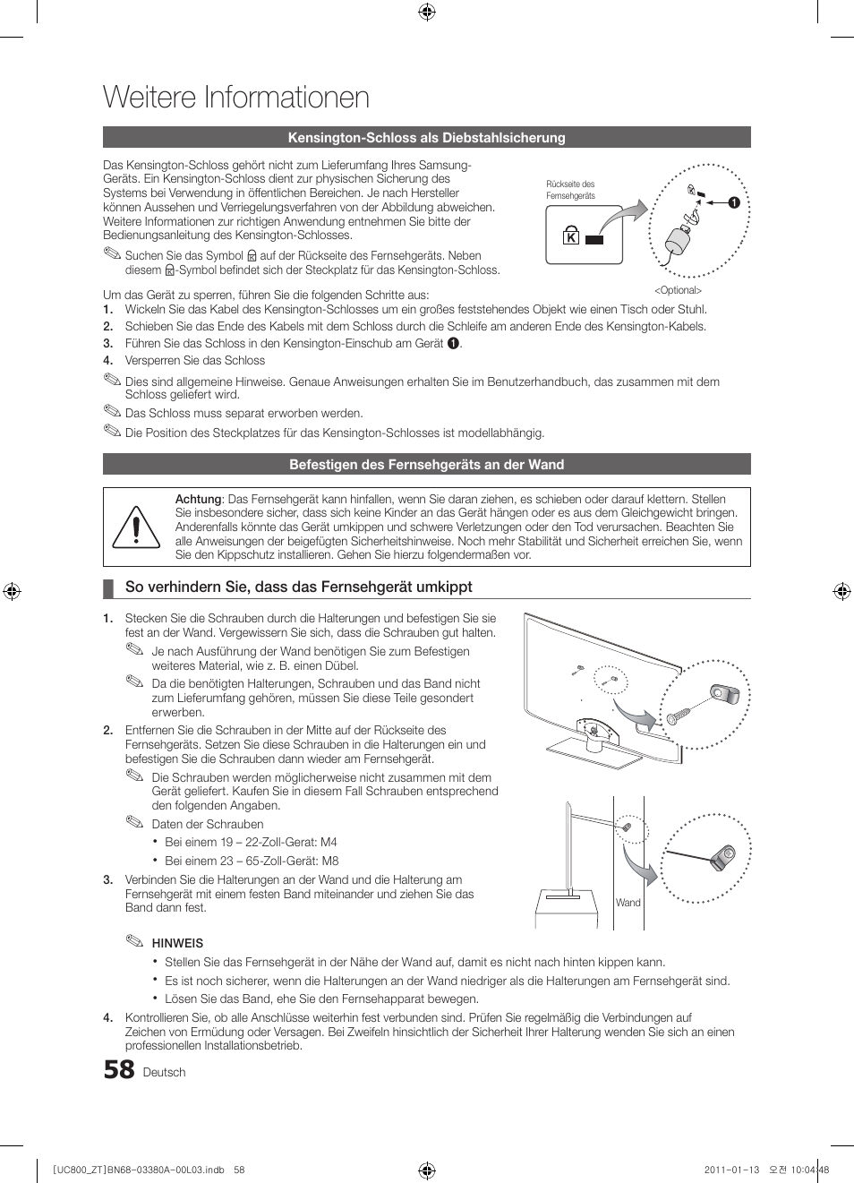 Weitere informationen | Samsung UE40S800XP User Manual | Page 186 / 192