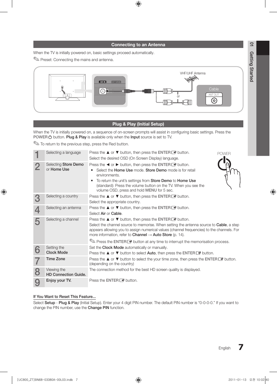 Samsung UE40S800XP User Manual | Page 7 / 192