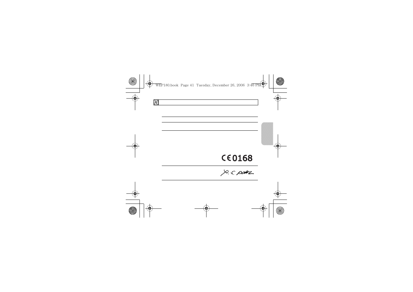 Certification | Samsung WEP180 User Manual | Page 44 / 167