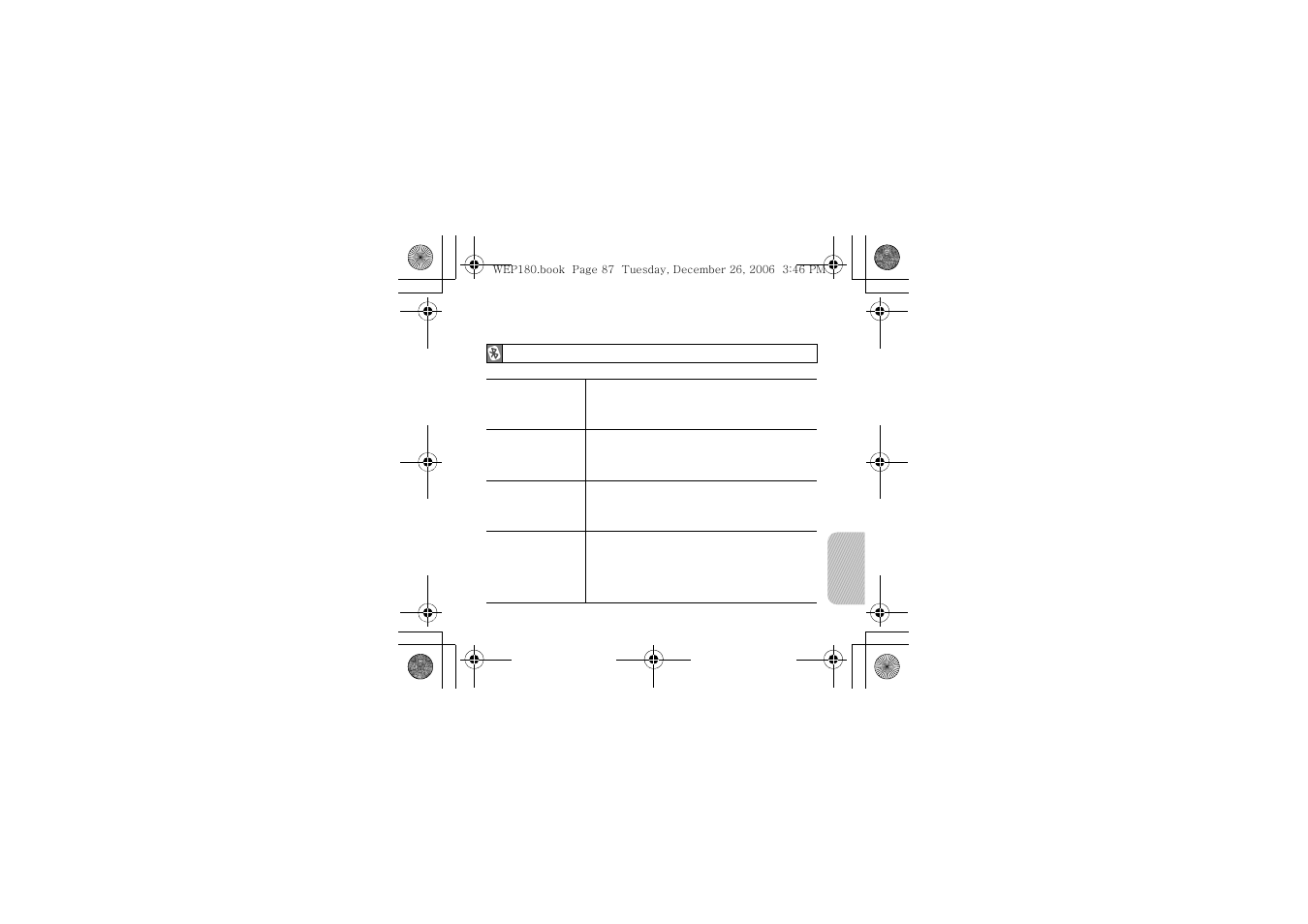 Appendice | Samsung WEP180 User Manual | Page 90 / 167