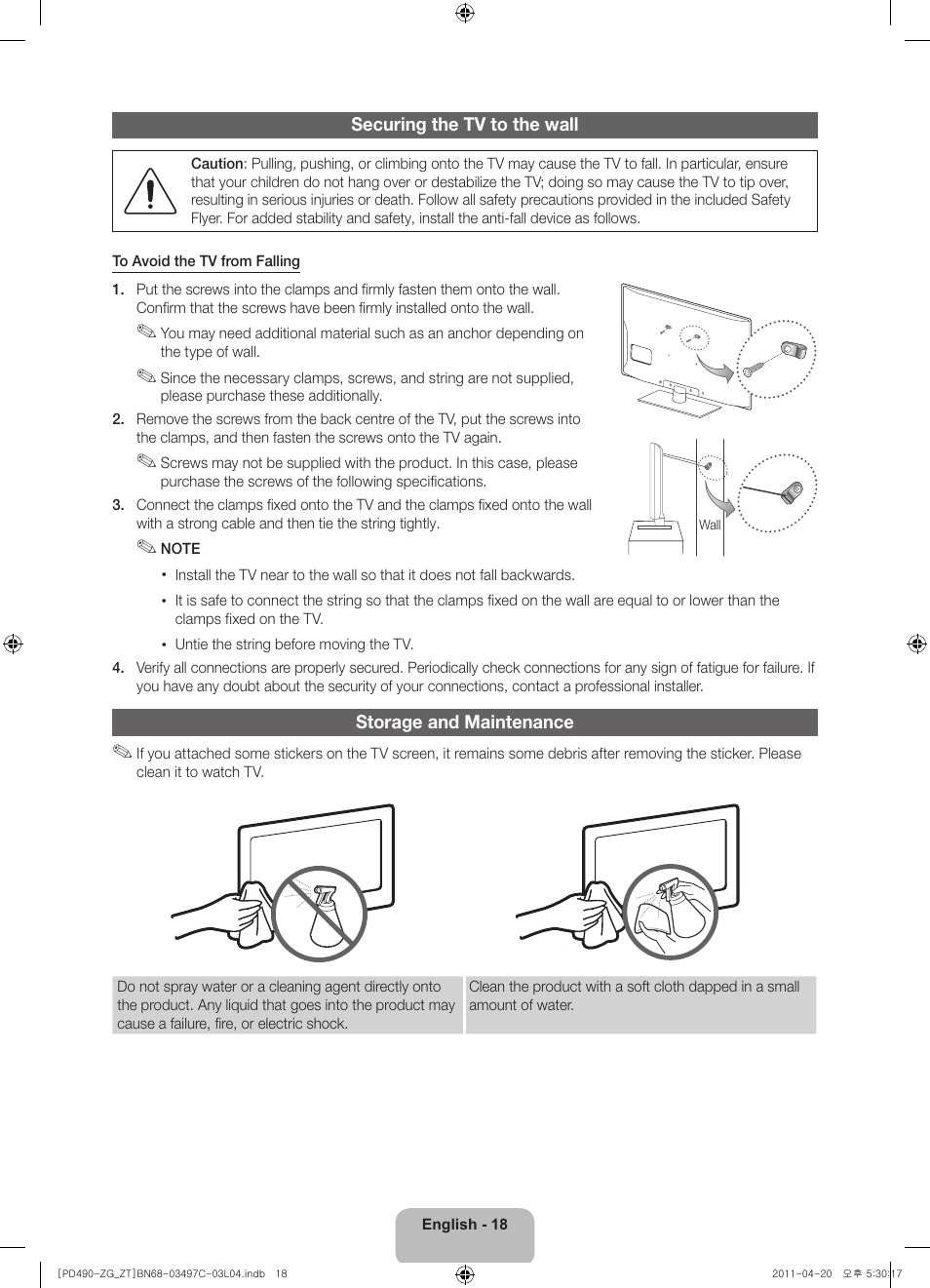 Samsung PS43D490A1W User Manual | Page 18 / 74