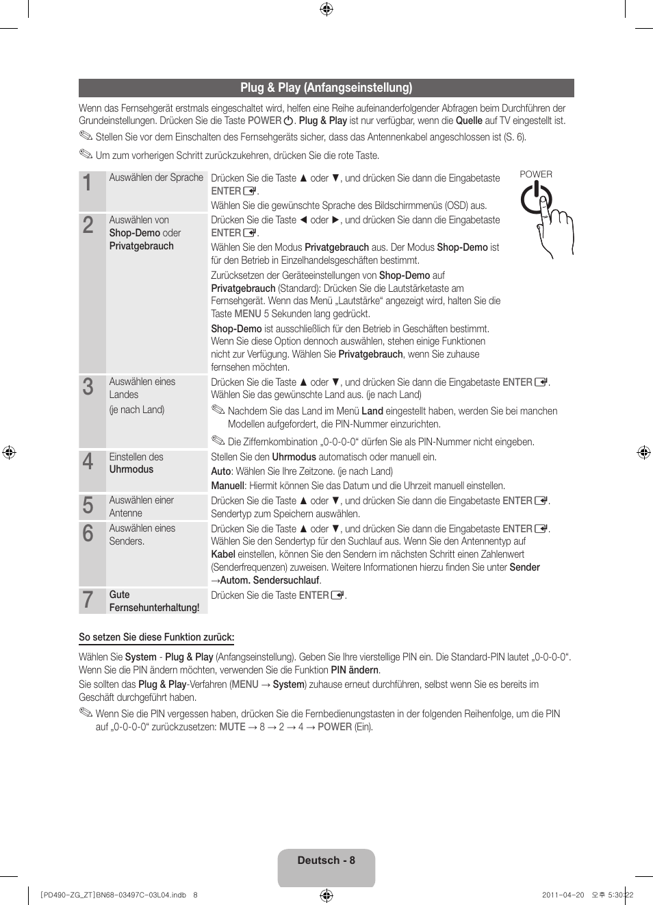 Samsung PS43D490A1W User Manual | Page 26 / 74