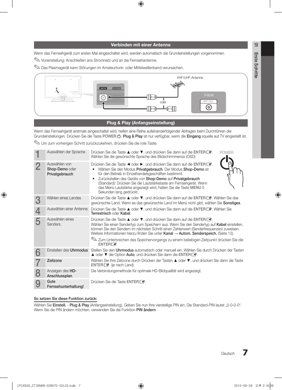 Samsung PS50C6500TP User Manual | Page 121 / 172