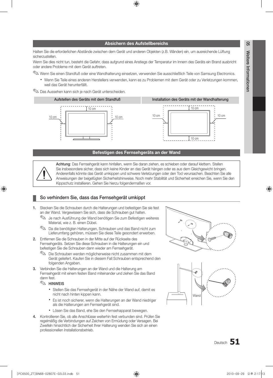 Samsung PS50C6500TP User Manual | Page 165 / 172