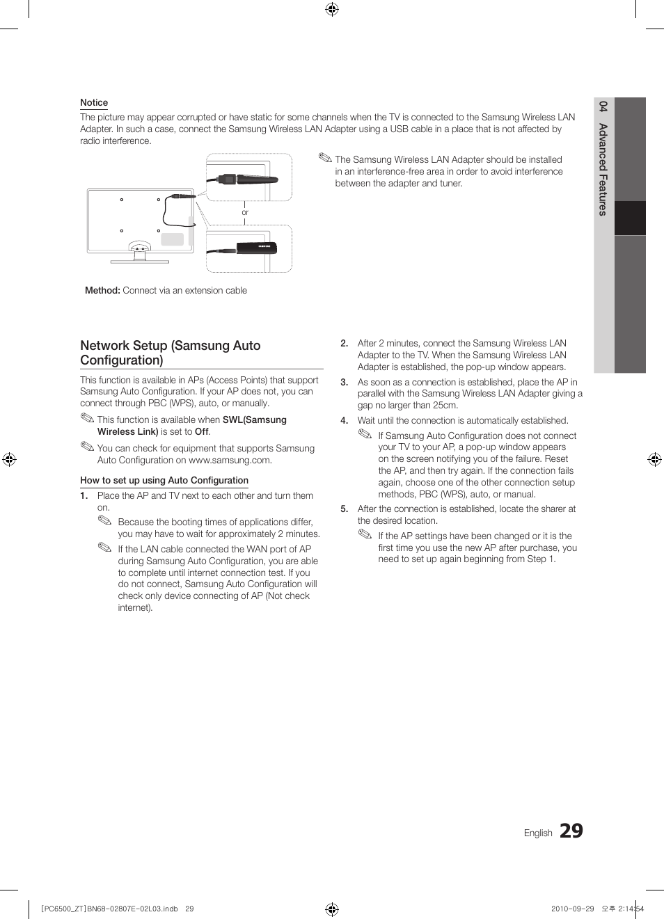 Samsung PS50C6500TP User Manual | Page 29 / 172