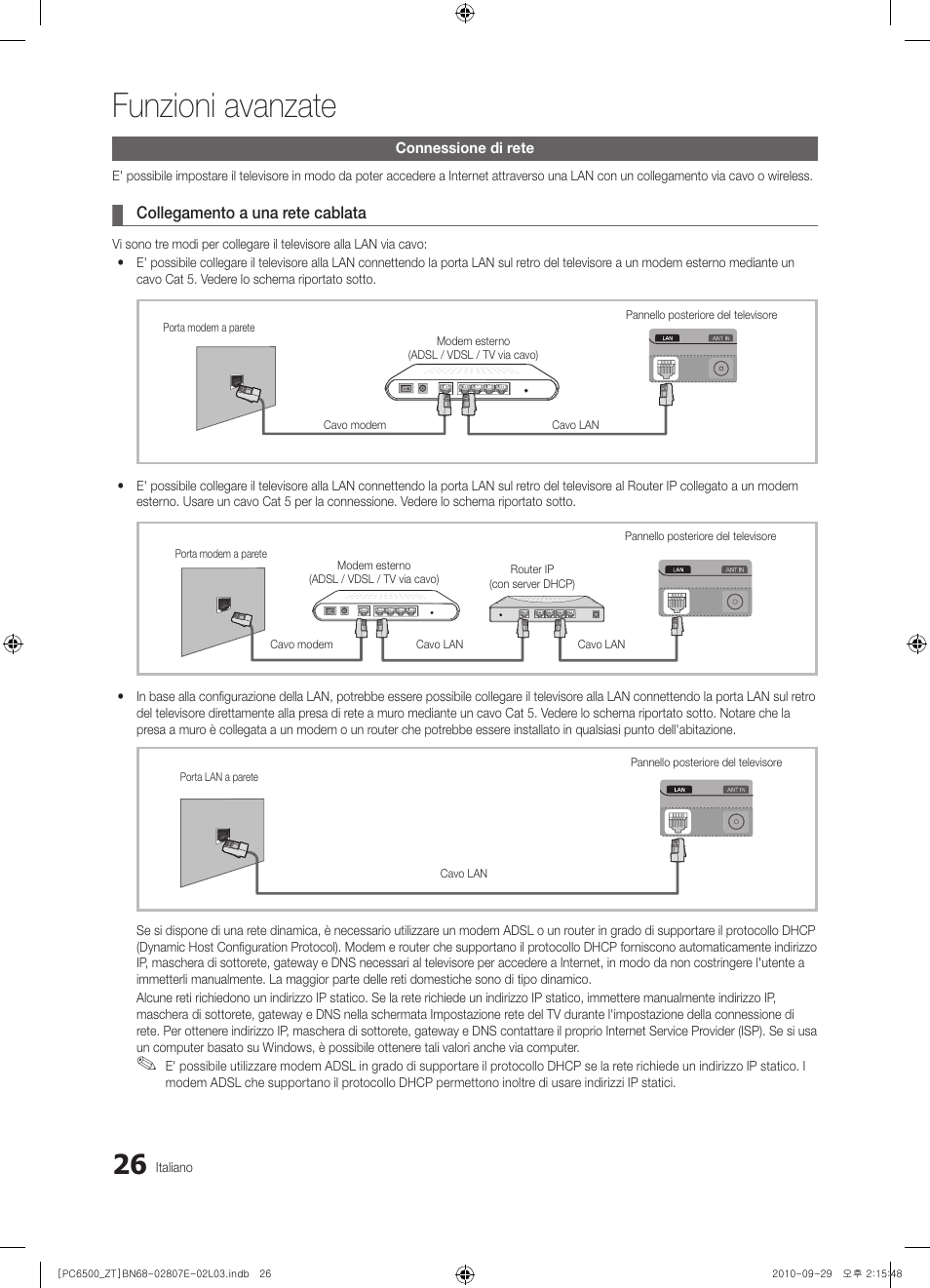 Funzioni avanzate | Samsung PS50C6500TP User Manual | Page 83 / 172