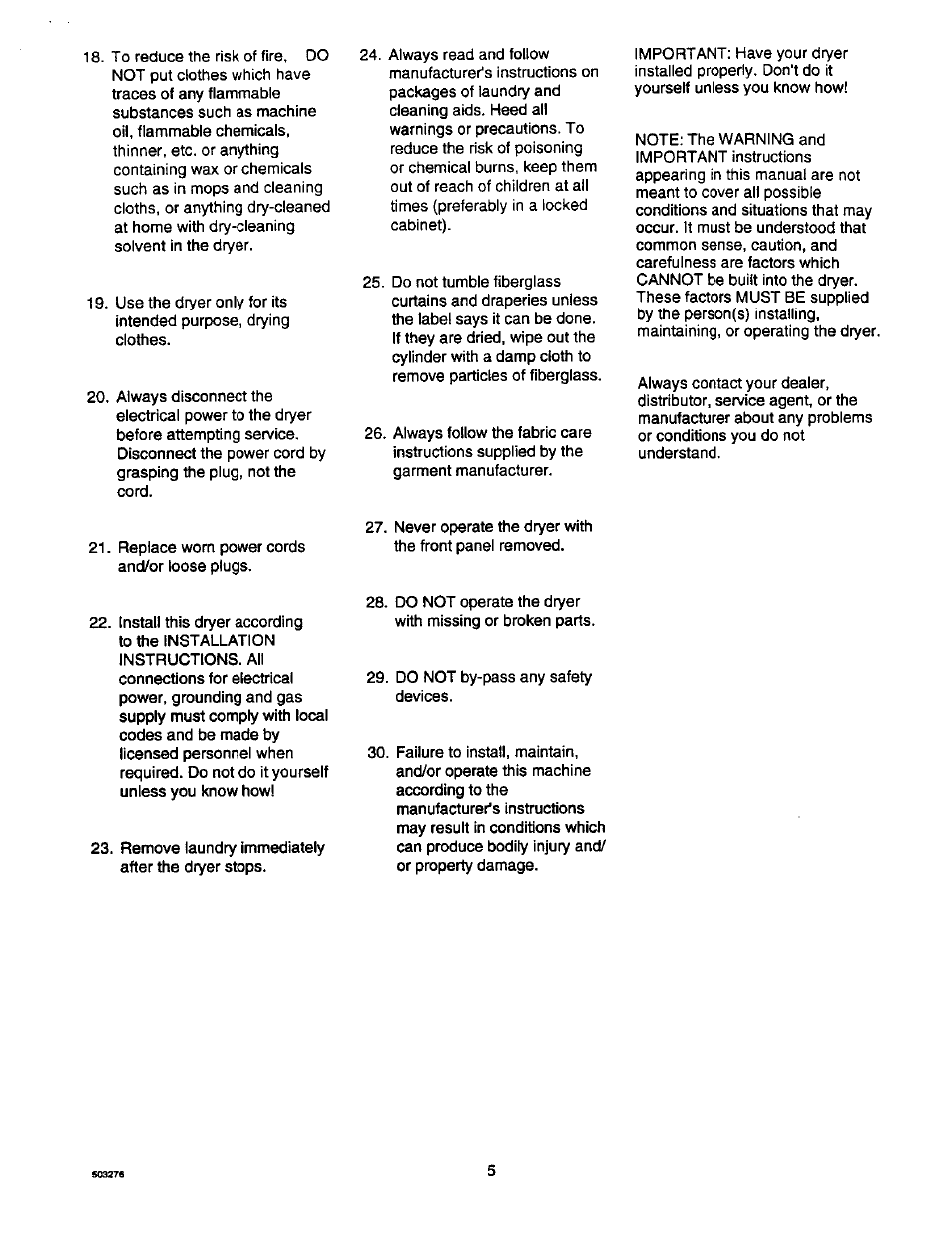 Amana D2491E3B User Manual | Page 5 / 17