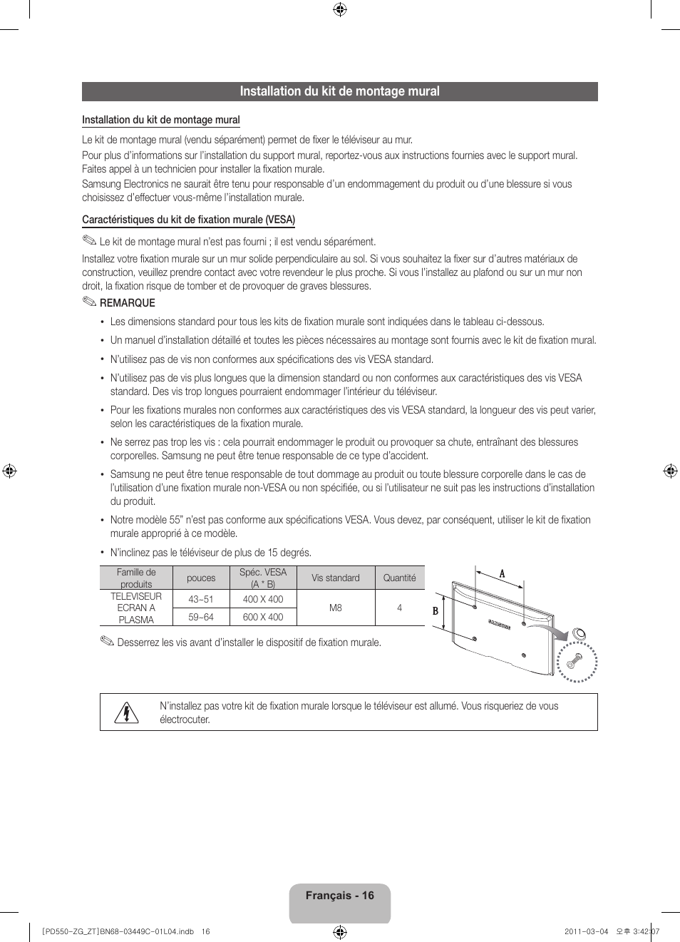 Samsung PS59D550C1W User Manual | Page 54 / 78