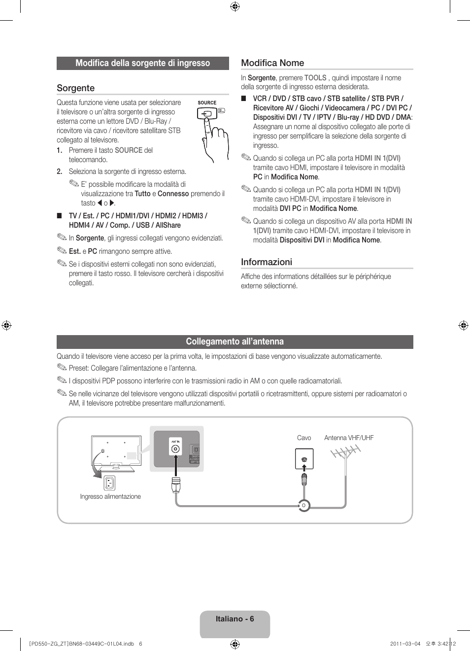 Samsung PS59D550C1W User Manual | Page 64 / 78