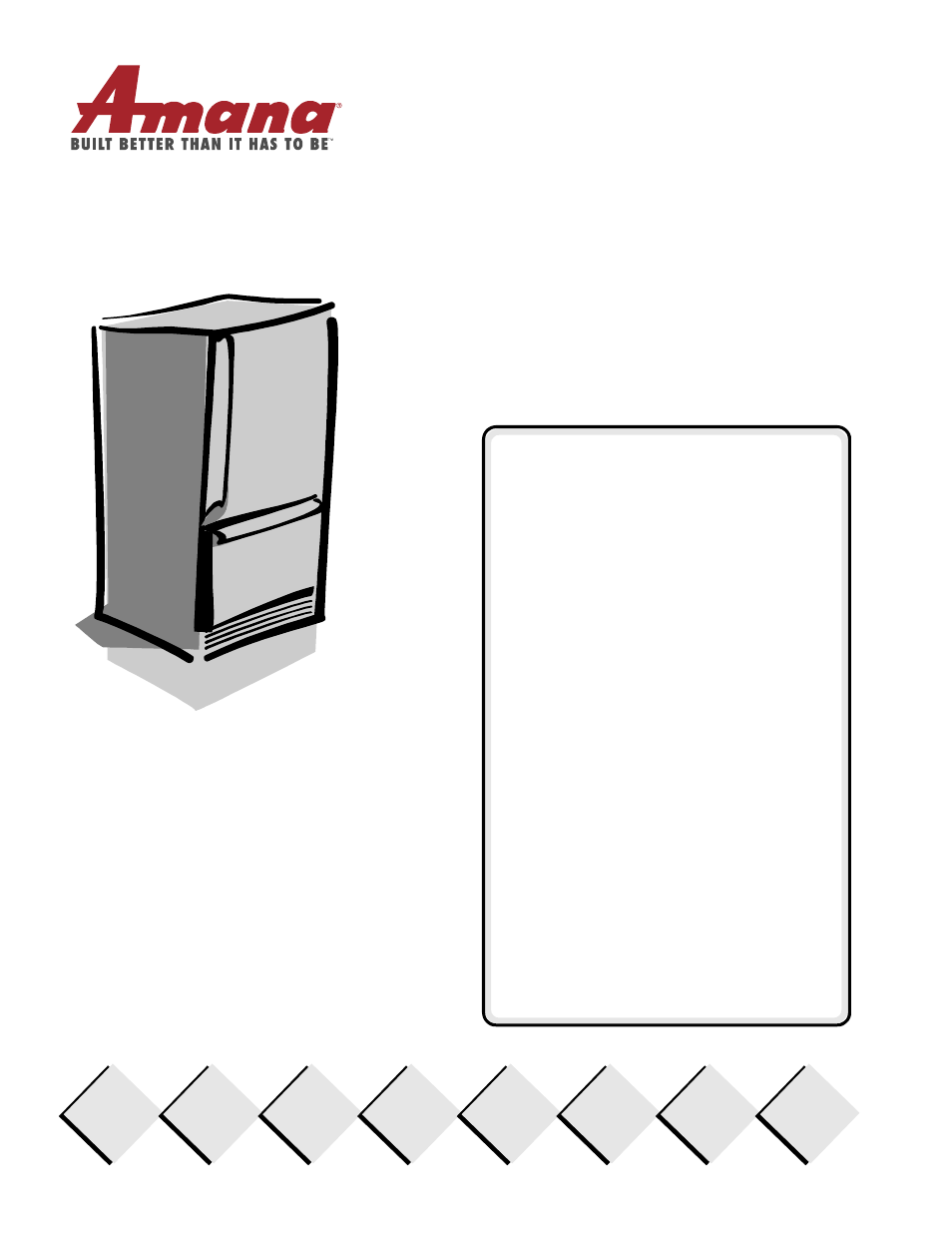 Amana Bottom-Freezer Refrigerator User Manual | 19 pages