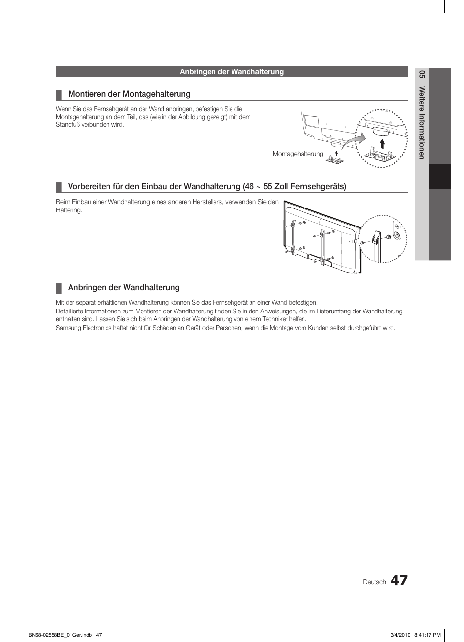 Samsung LE32C650L1P User Manual | Page 156 / 164