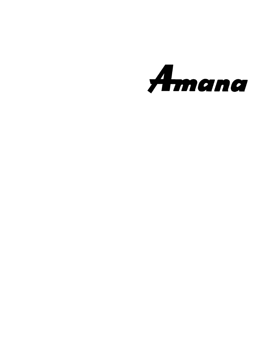 Amana AKES3060 User Manual | 20 pages