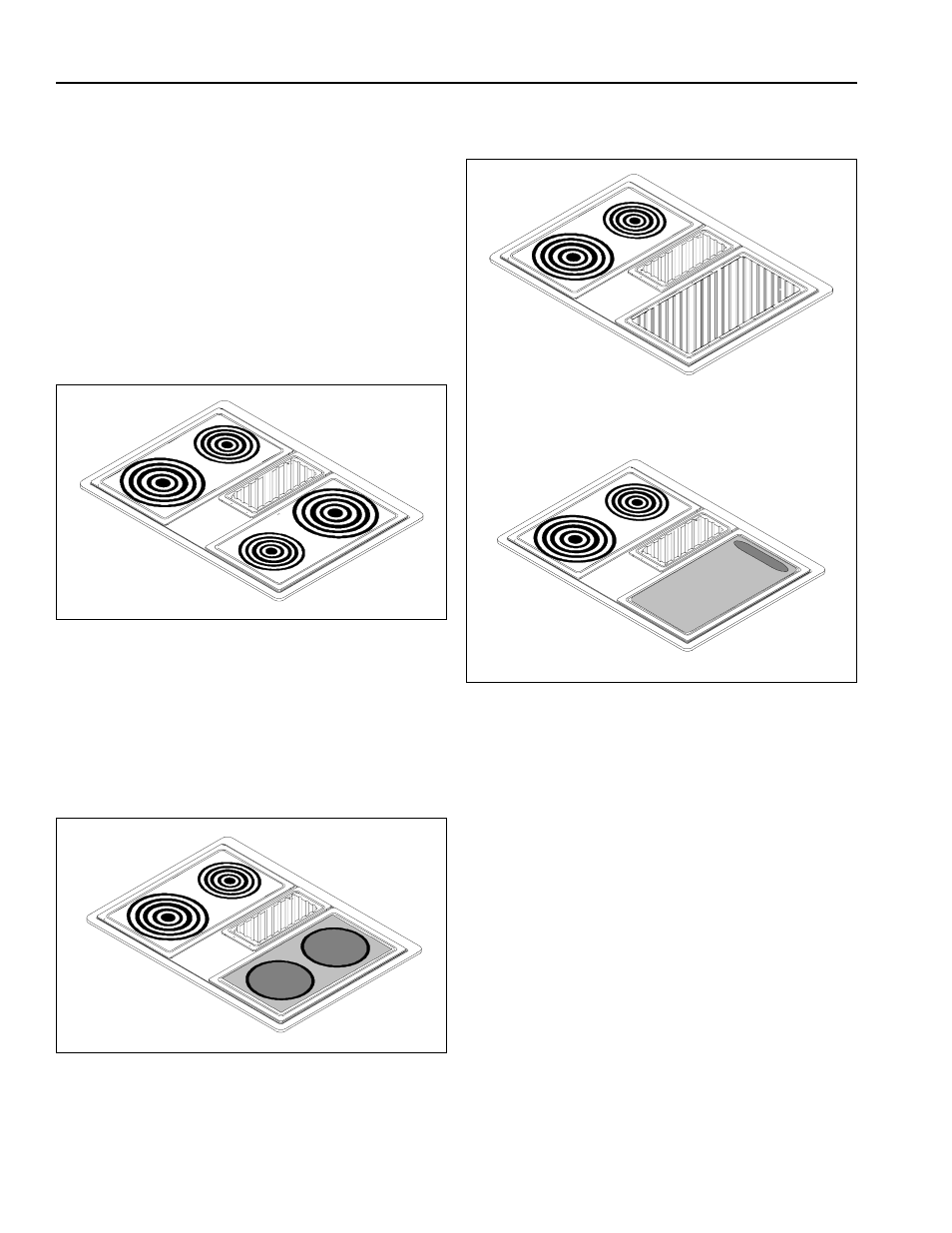 Modules, Coil modules, Smoothtop modules | Grill and griddle module | Amana AKES3060 User Manual | Page 10 / 20