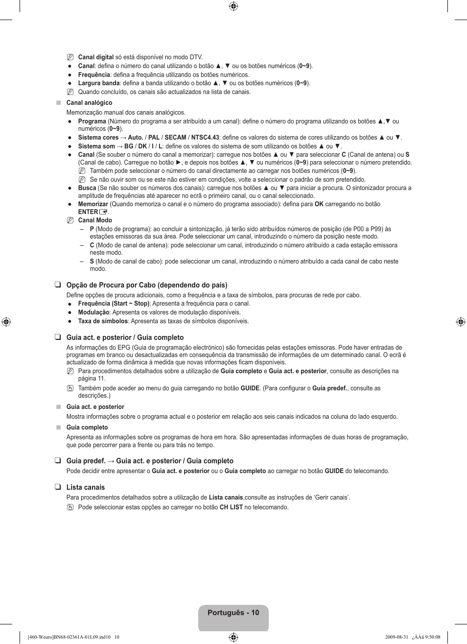 Samsung LE32B460B2W User Manual | Page 204 / 296