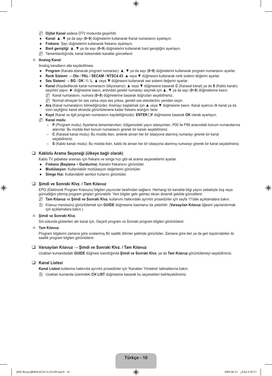 Samsung LE32B460B2W User Manual | Page 268 / 296
