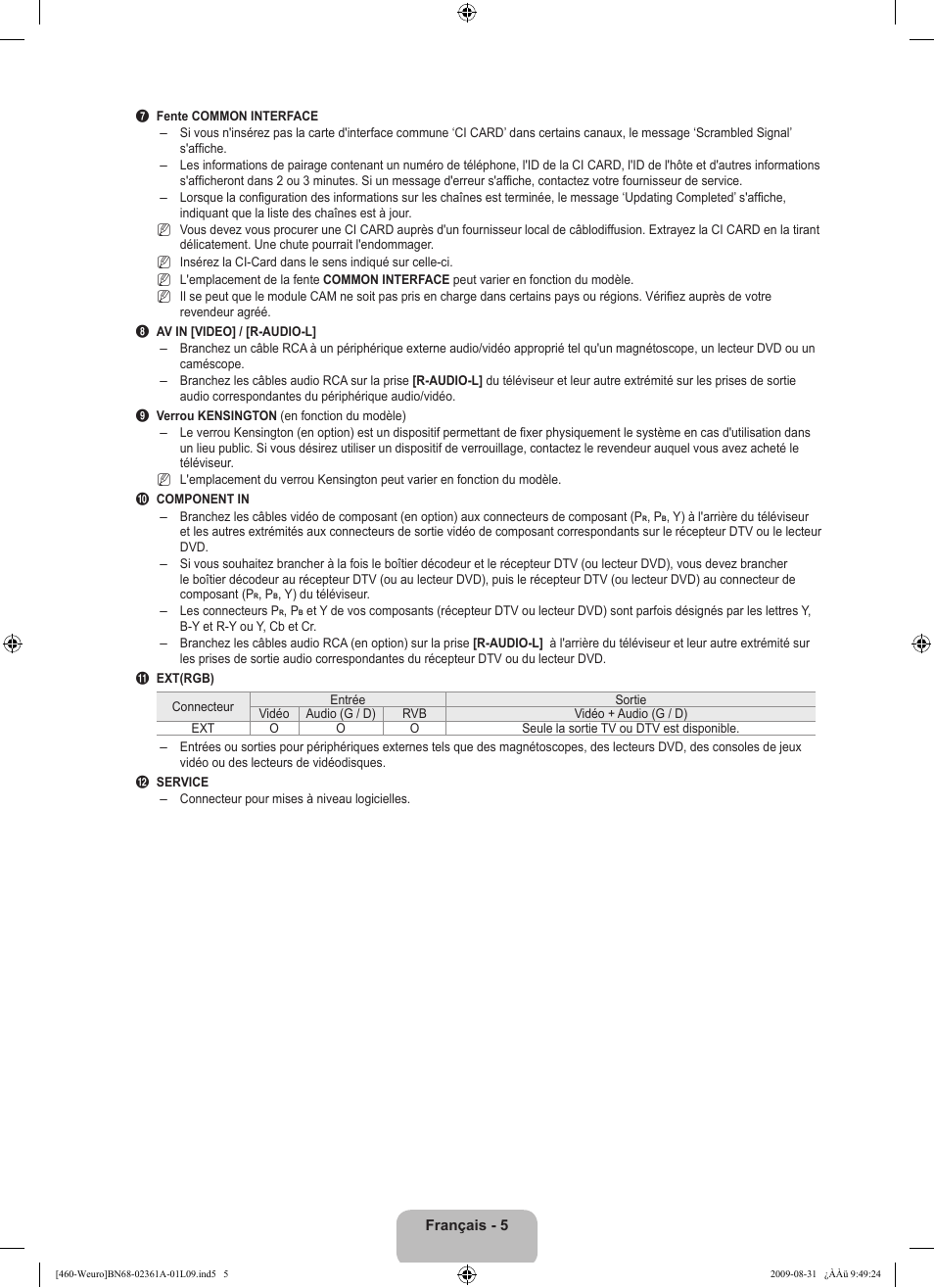 Samsung LE32B460B2W User Manual | Page 39 / 296