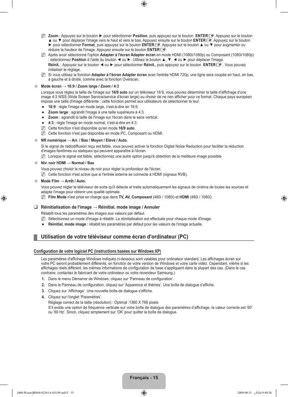 Samsung LE32B460B2W User Manual | Page 49 / 296