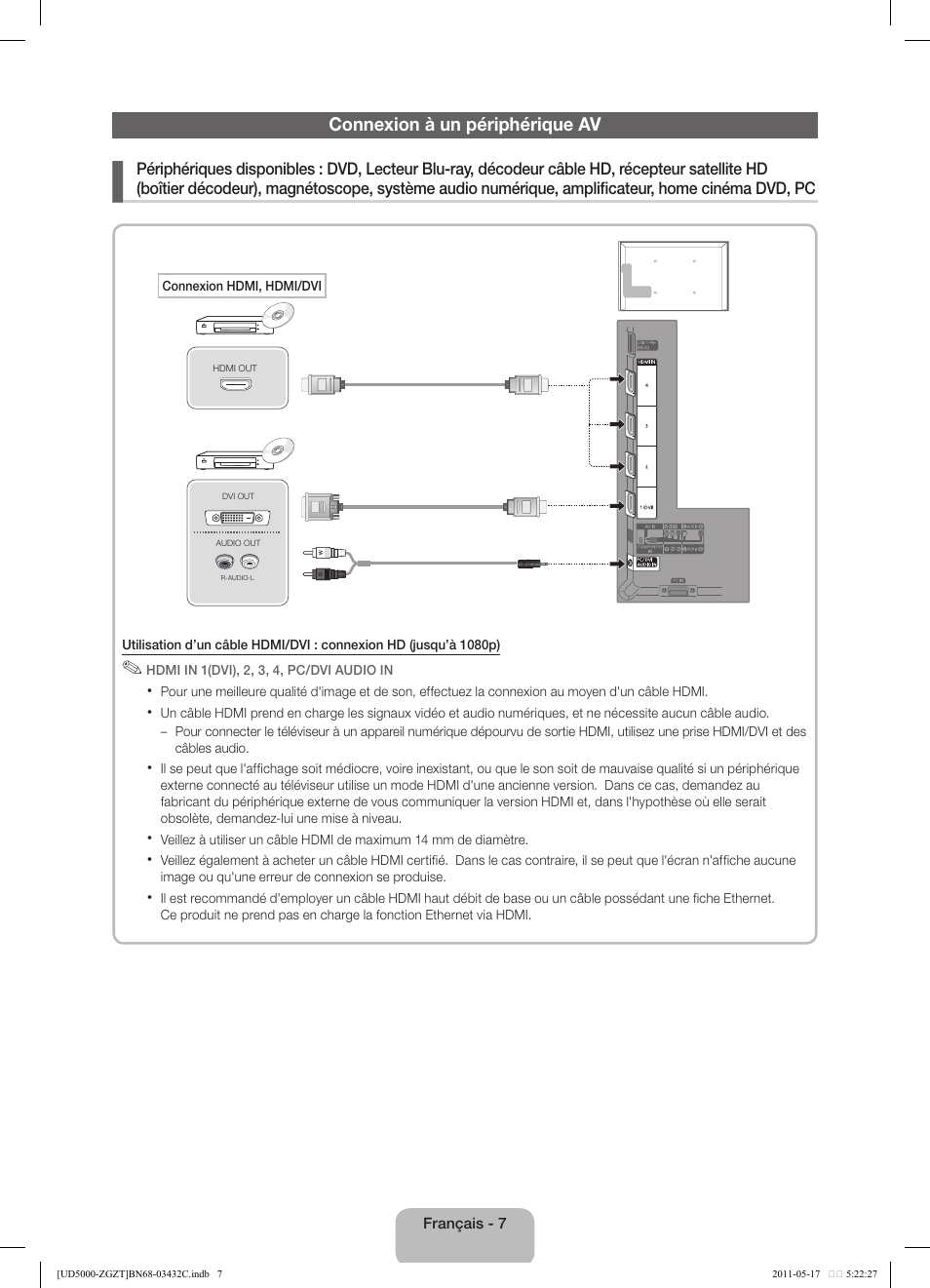 Samsung UE32D5000PW User Manual | Page 43 / 74