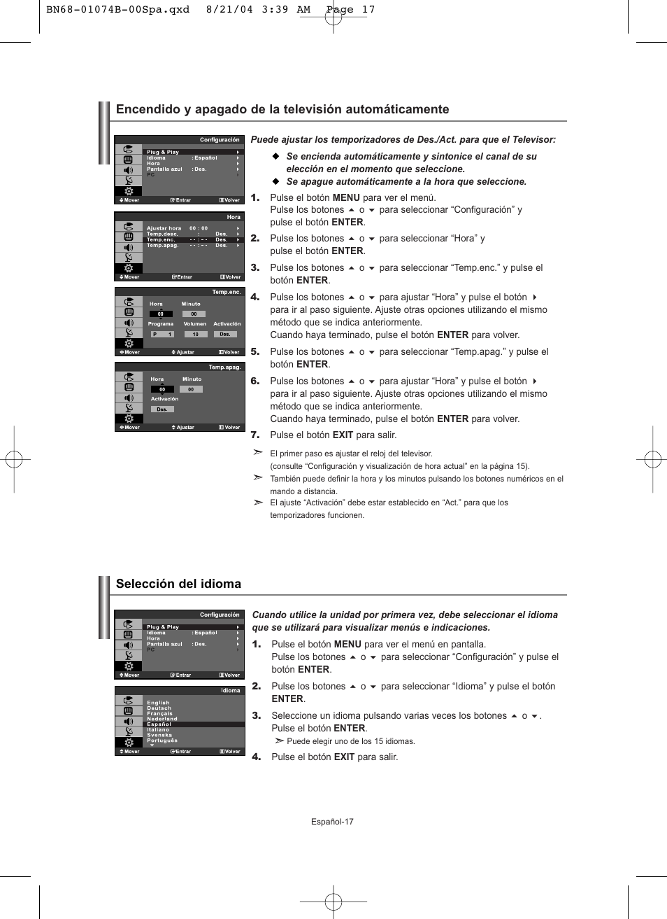 Samsung LE19R71B User Manual | Page 119 / 179