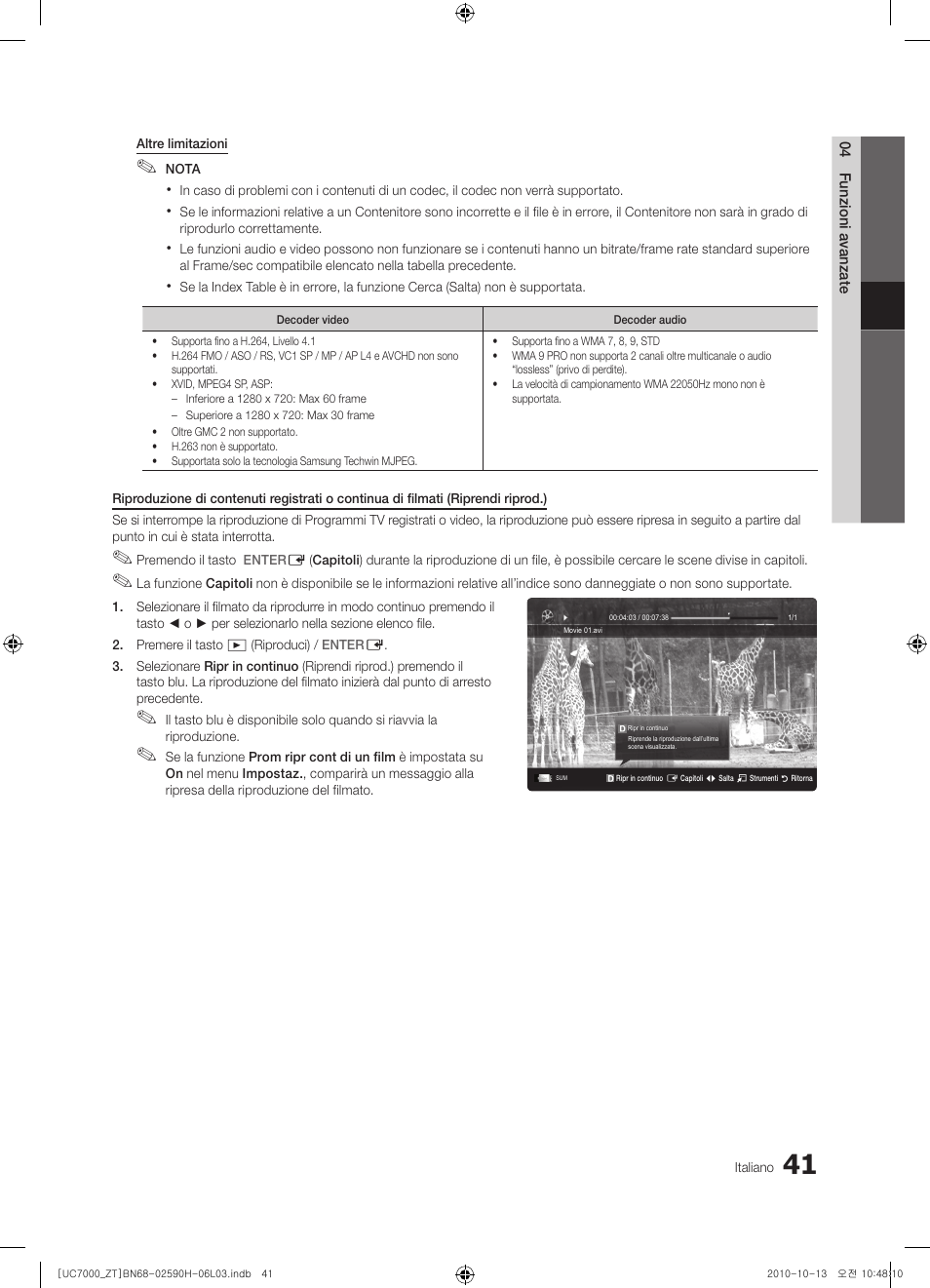 Samsung UE40C7000WP User Manual | Page 105 / 196