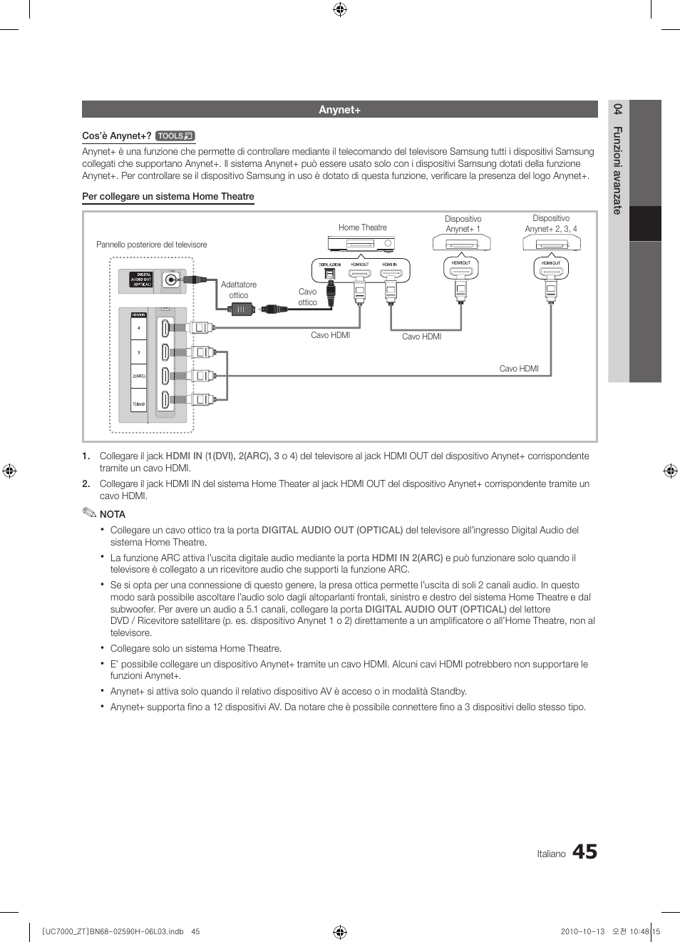 Samsung UE40C7000WP User Manual | Page 109 / 196