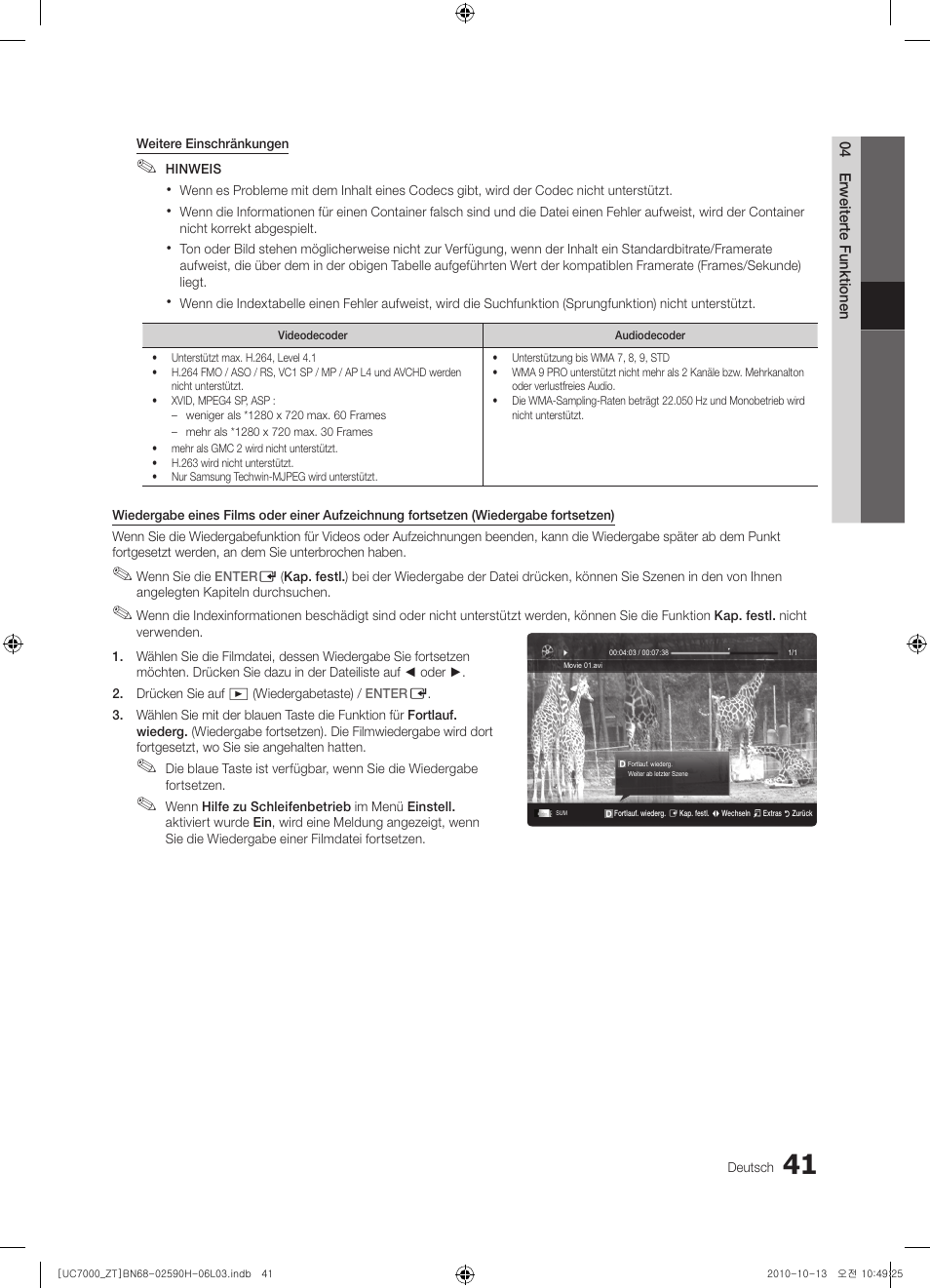 Samsung UE40C7000WP User Manual | Page 171 / 196