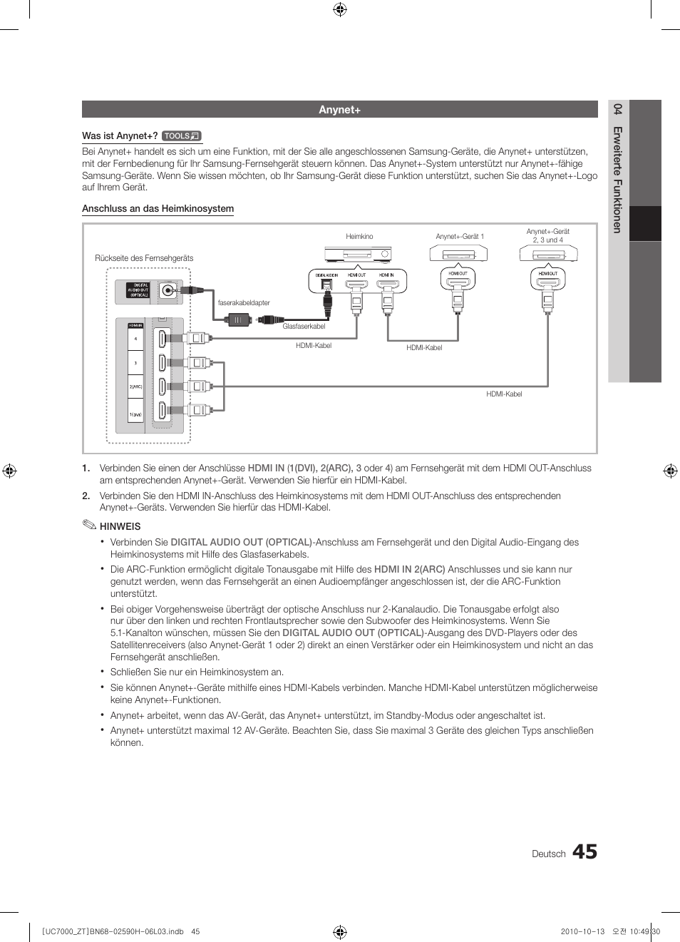 Samsung UE40C7000WP User Manual | Page 175 / 196