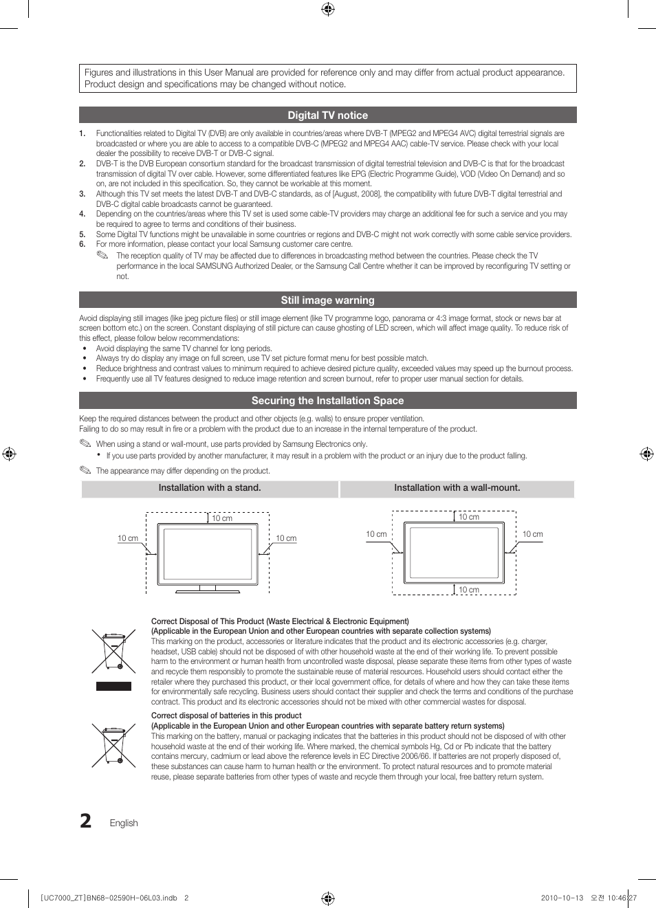 Samsung UE40C7000WP User Manual | Page 2 / 196