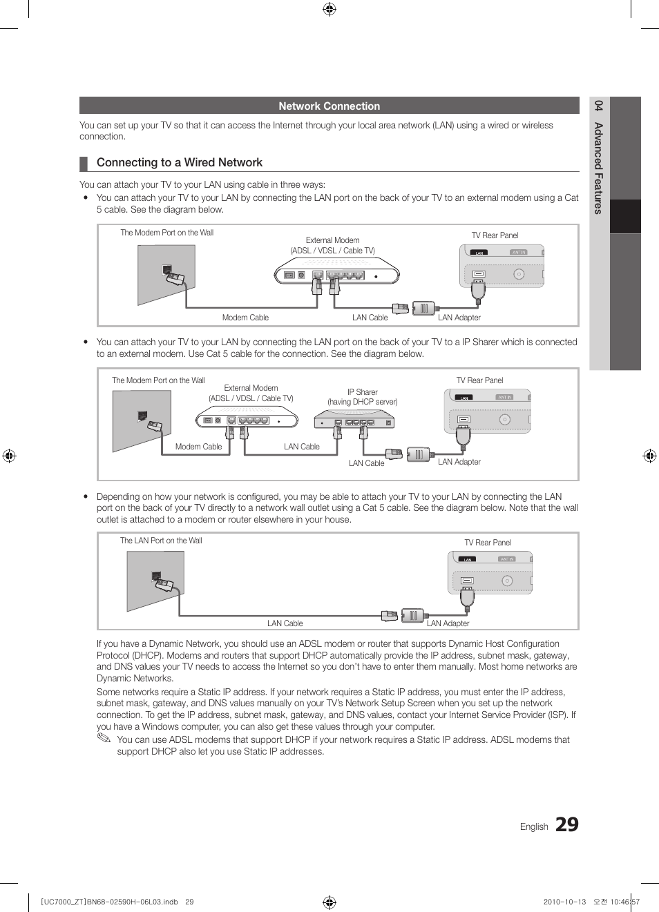 Samsung UE40C7000WP User Manual | Page 29 / 196