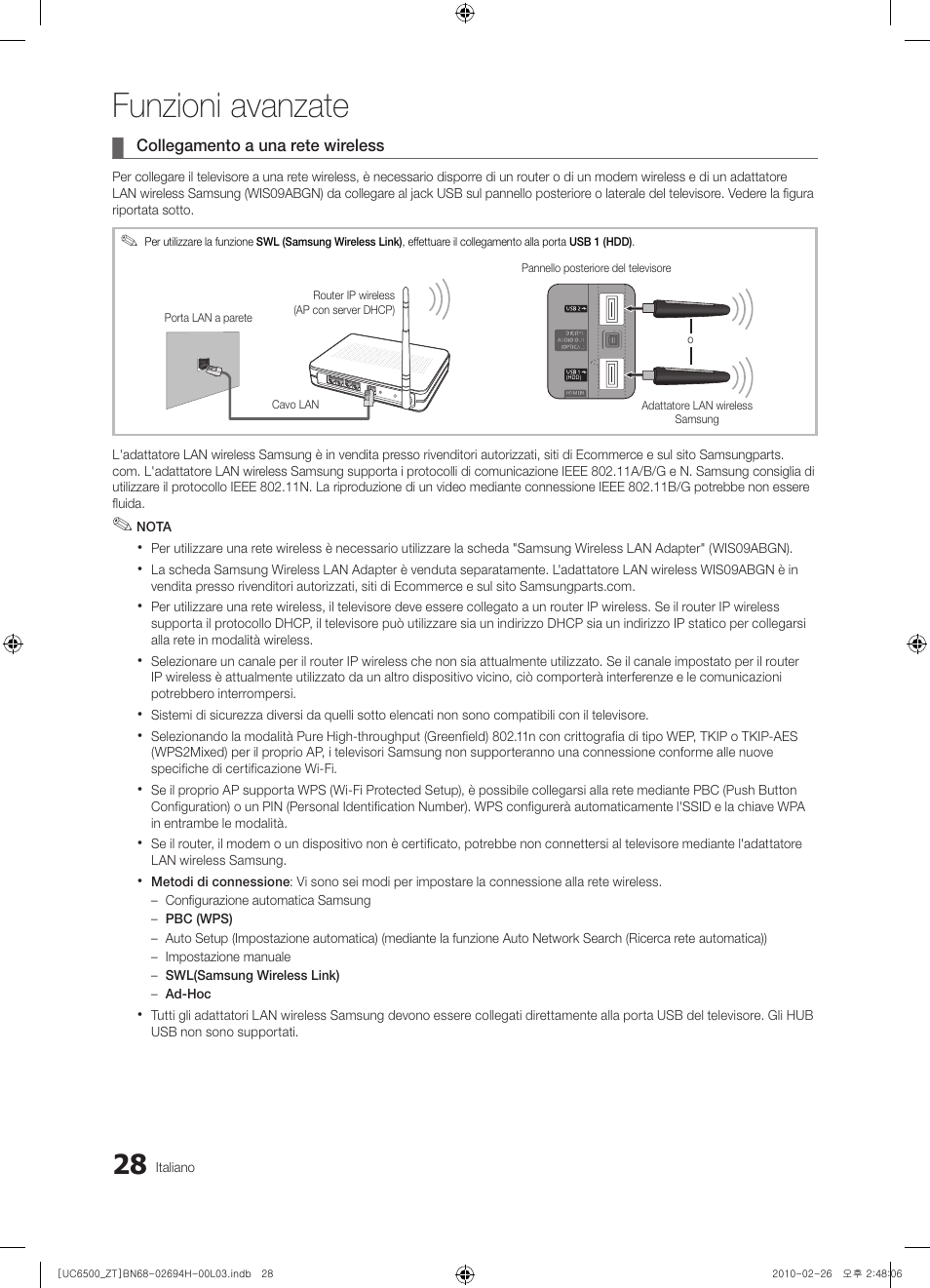 Funzioni avanzate | Samsung UE37C6500UP User Manual | Page 86 / 178