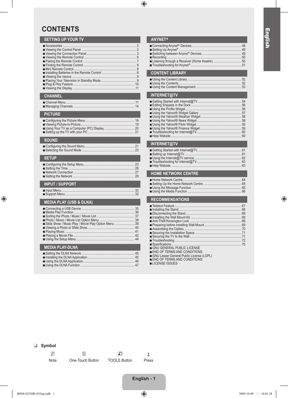 Samsung UE40B8000XP User Manual | Page 3 / 710