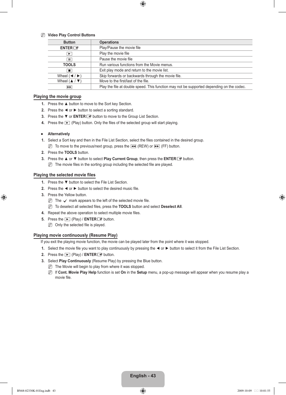 Samsung UE40B8000XP User Manual | Page 45 / 710