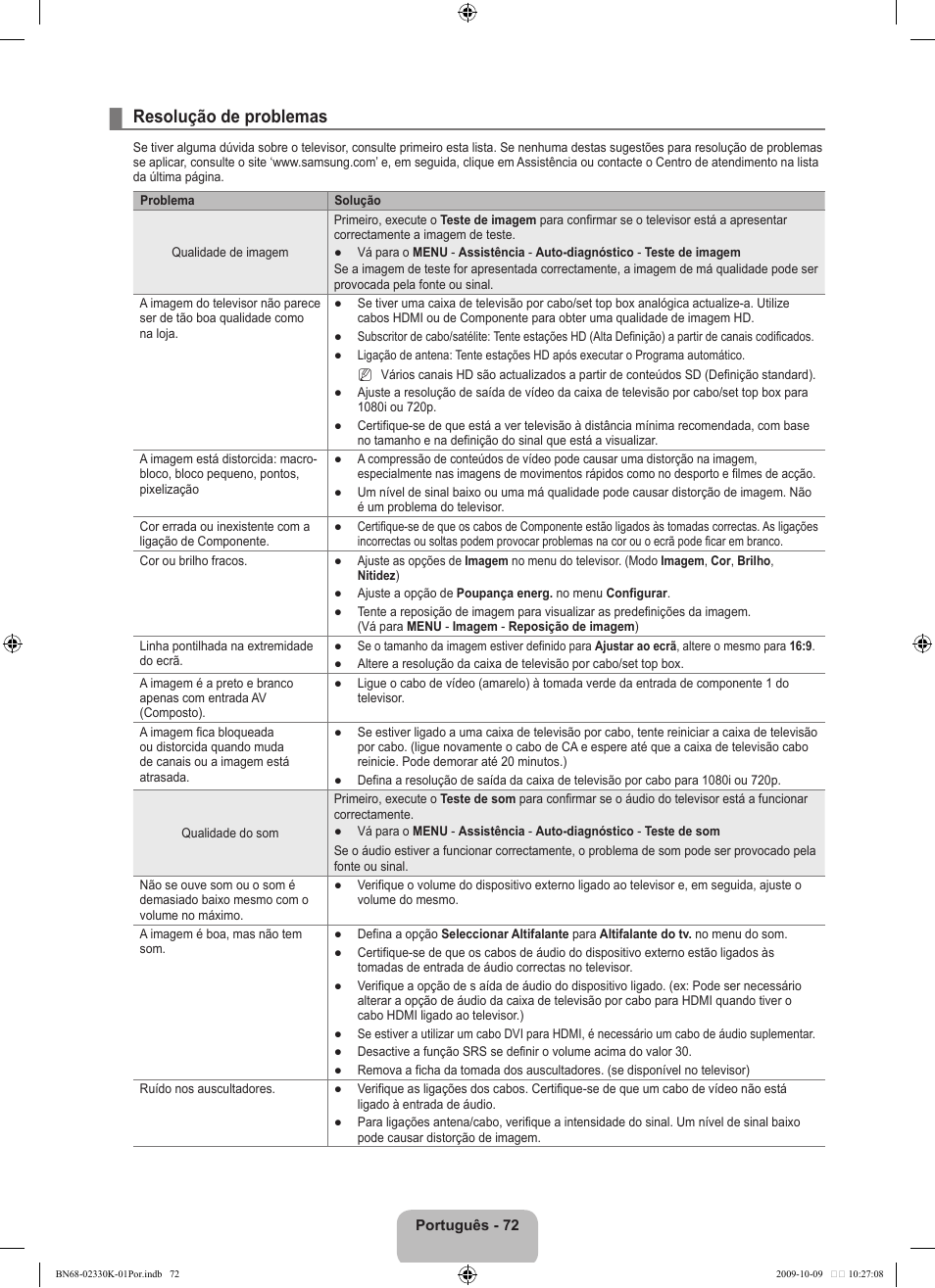 Resolução de problemas | Samsung UE40B8000XP User Manual | Page 546 / 710