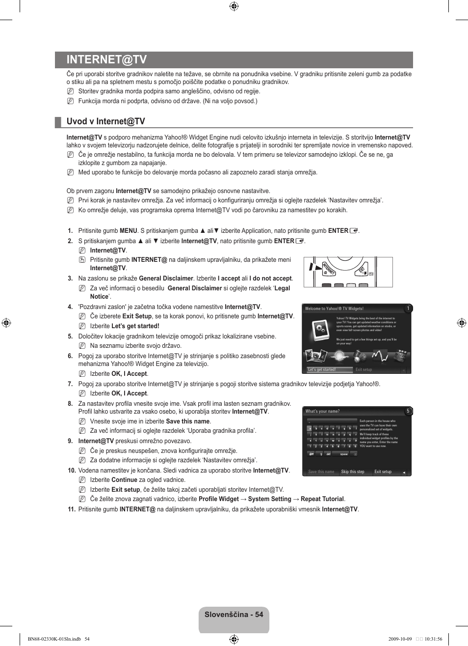 Internet@tv, Uvod v internet@tv | Samsung UE40B8000XP User Manual | Page 604 / 710