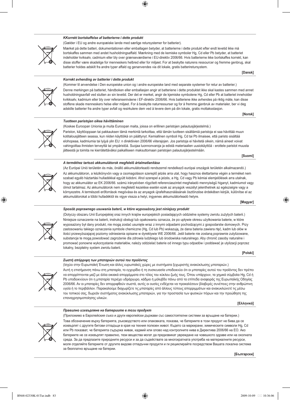 Samsung UE40B8000XP User Manual | Page 709 / 710