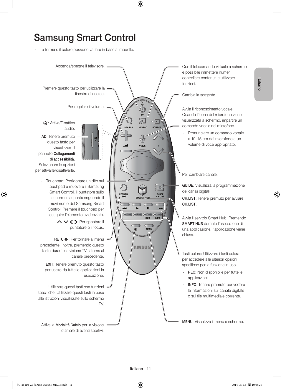 Samsung smart control | Samsung UE40H6410SD User Manual | Page 34 / 71