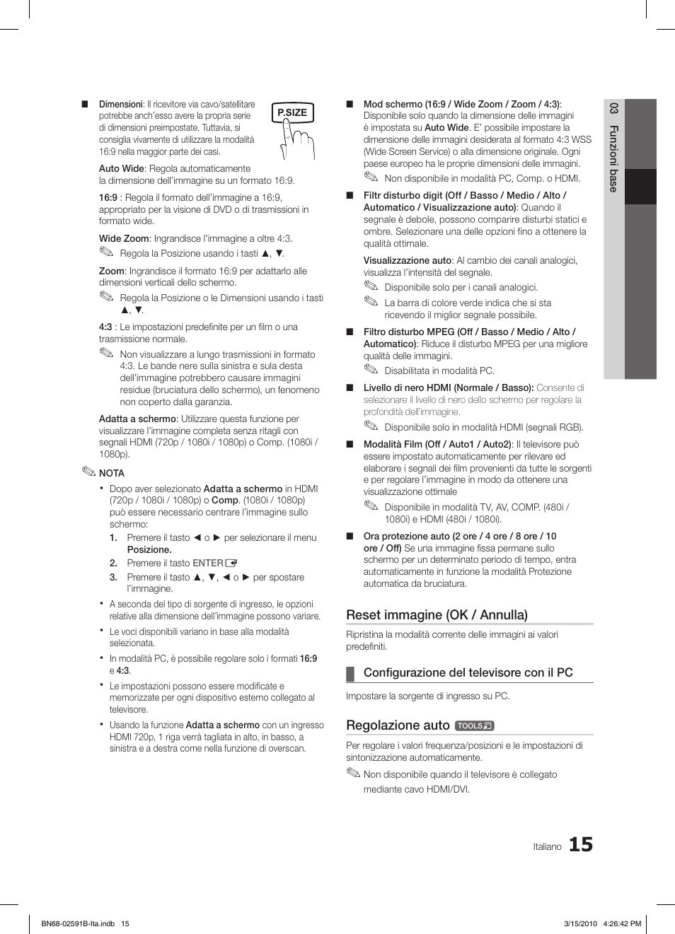 Samsung LE19C451E2W User Manual | Page 132 / 158