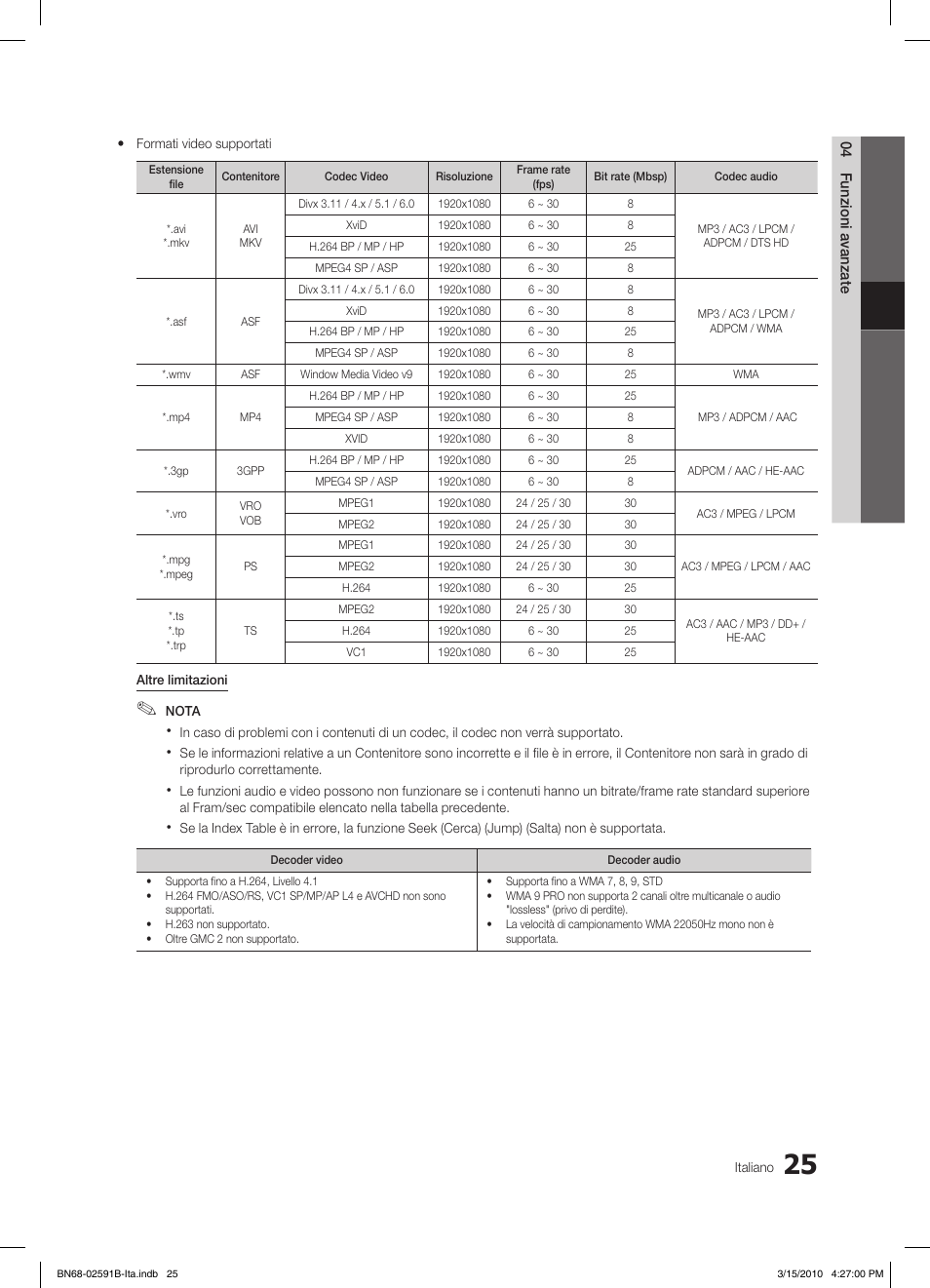 Samsung LE19C451E2W User Manual | Page 142 / 158