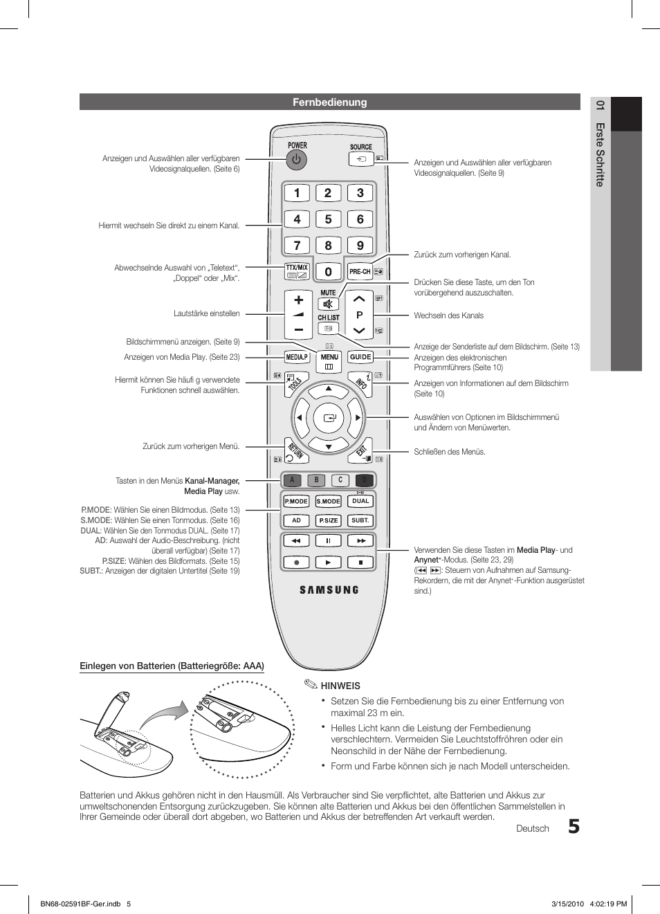 Samsung LE19C451E2W User Manual | Page 44 / 158