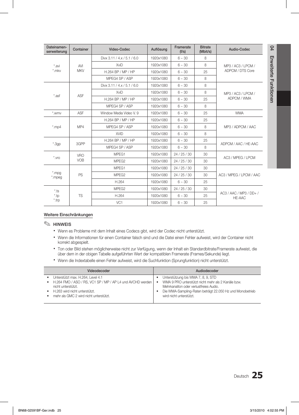 Samsung LE19C451E2W User Manual | Page 64 / 158