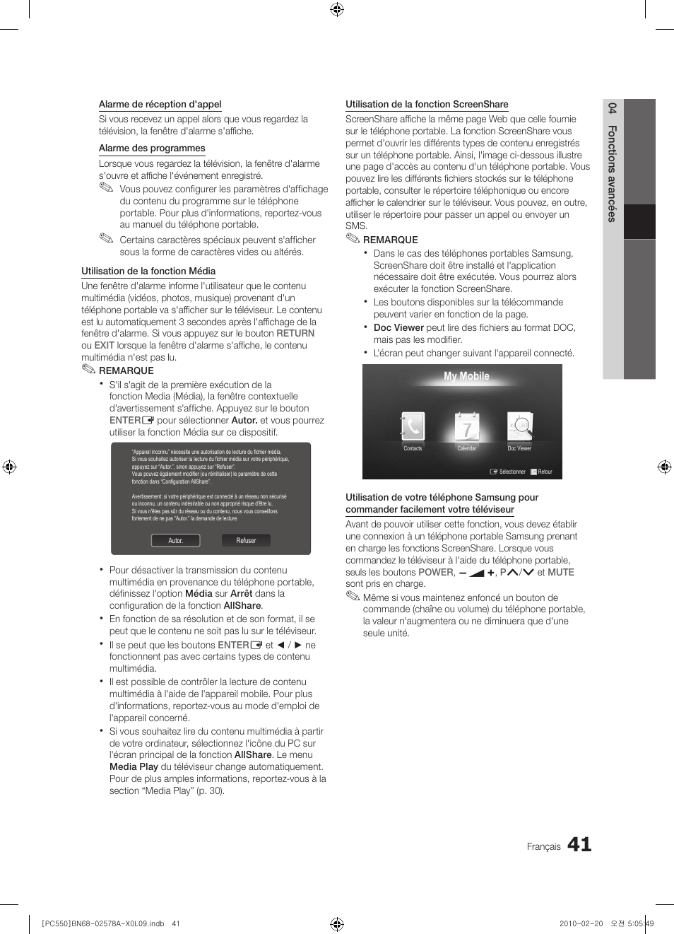 Samsung PS50C551G2W User Manual | Page 91 / 452
