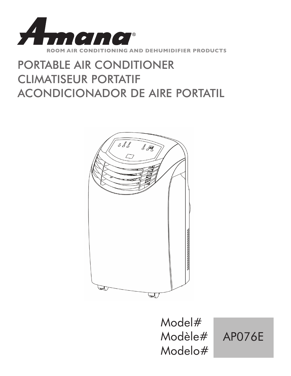 Amana AP076E User Manual | 32 pages