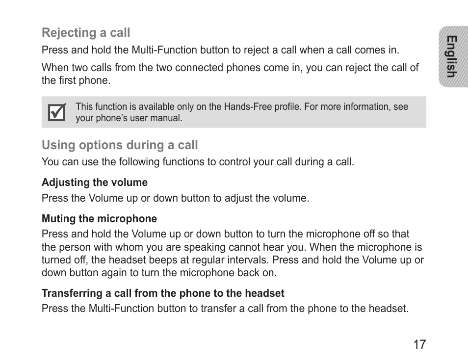 Samsung BHM3100 User Manual | Page 19 / 133